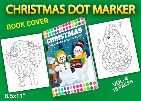 Download Christmas Dot Marker Pages with Cover - Dot mark Collection