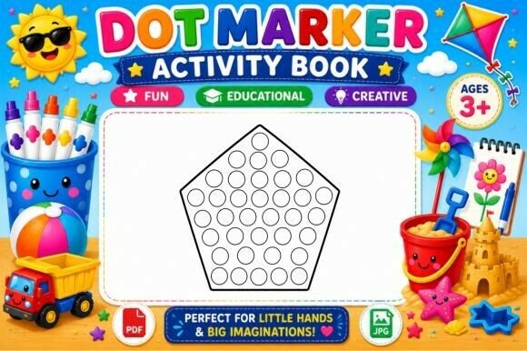 Download Summer Dot Marker Coloring Page - Dot mark Collection