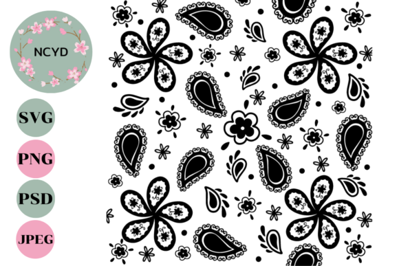 Download Seamless Bandana Pattern Svg - Bandana Collection