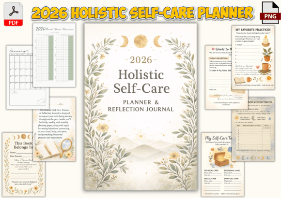 Download 2026 Holistic Self-Care Planner - Holistic Collection
