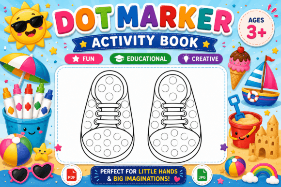 Download Summer Dot Marker Coloring Page - Dot mark Collection