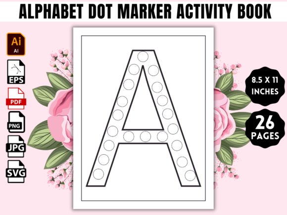 Download Alphabet Dot Marker Activity Book - Dot mark Collection