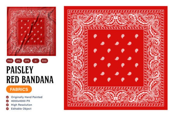 Download Paisley Red Bandana - Bandana Collection
